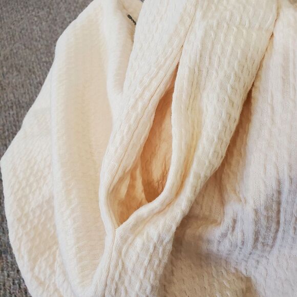 Anthropologie Deletta Dress Size XS Breakfasting Corsage Cream Waffle Knit Dance - Picture 9 of 12